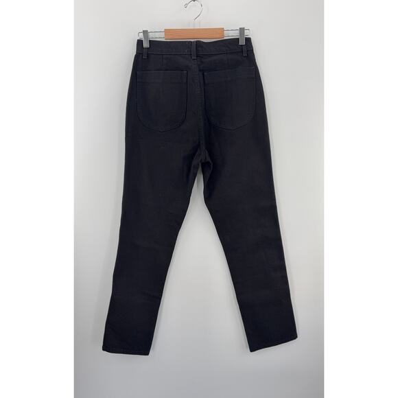 B44 Doen Lena High Rise Vintage Straight Jeans Black Womens 28 Old Money - Picture 6 of 13